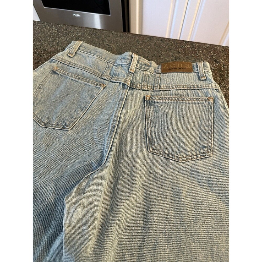 Vintage Y2K 90s Mom jeans  High Waisted Zena Jean Ultra Light Wash Size‎ 11/30 - Picture 15 of 15